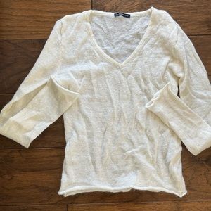 Brandy Melville cream mohair sweater